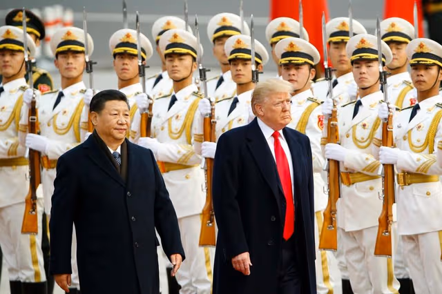Trump Underscores Shift With China While Near Tiananmen Square